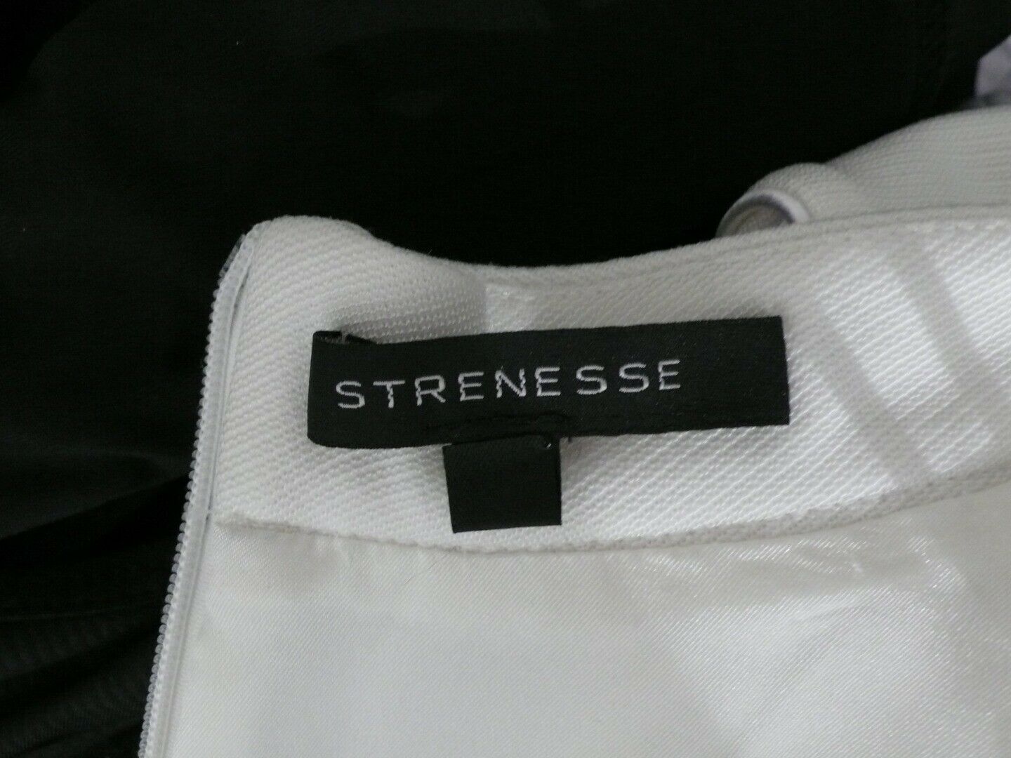 STRENESSE Women's Off White Jersey Knit Sleeveless Dorota Dress Sz 4 - Image 8
