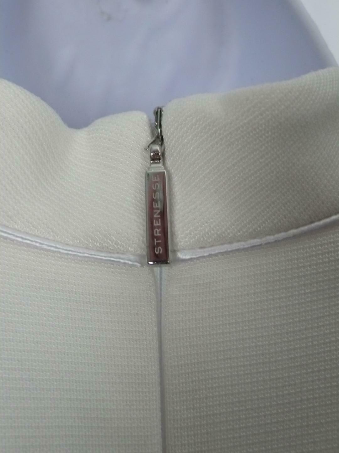 STRENESSE Women's Off White Jersey Knit Sleeveless Dorota Dress Sz 4 - Image 9