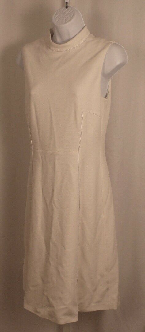STRENESSE Women's Off White Jersey Knit Sleeveless Dorota Dress Sz 4