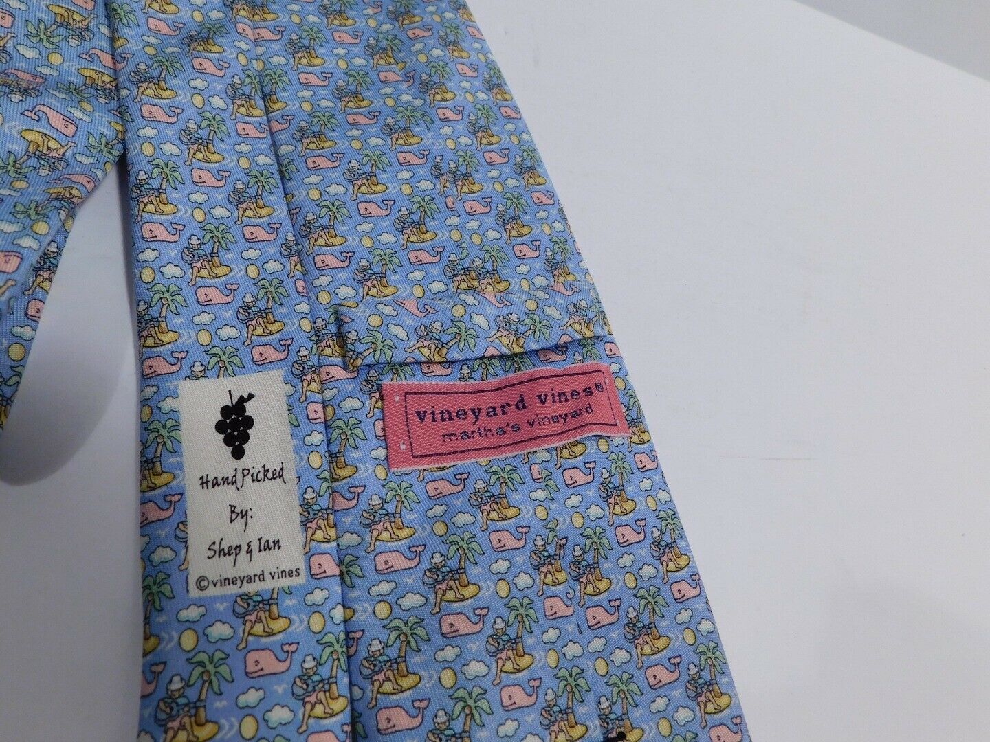 VINEYARD VINES Men's Blue Tropical Island Silk Tie ($85) - Image 5