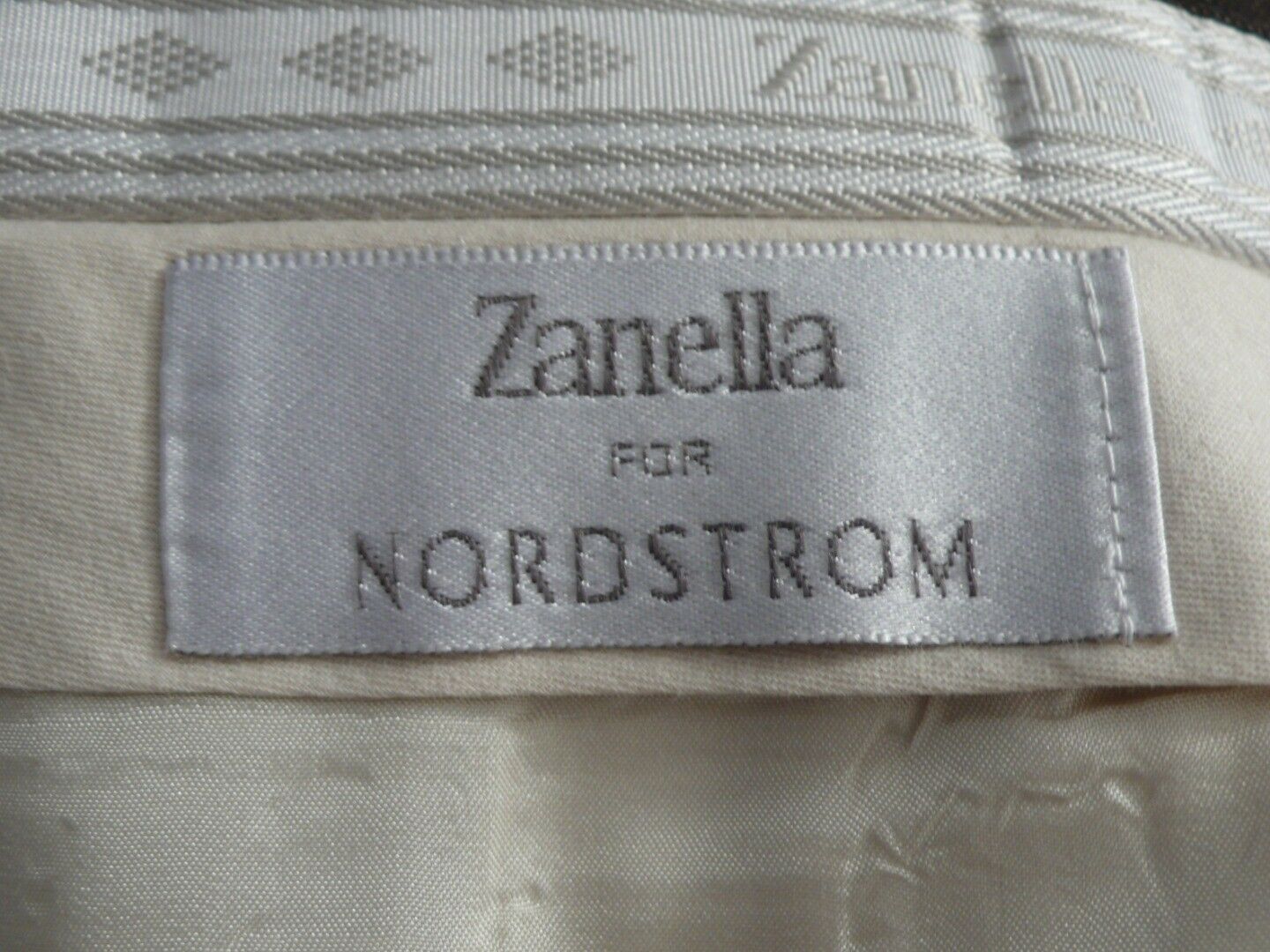 ZANELLA FOR NORDSTROM Men's Brown Pleat Front Cuffed Wool Trouser Sz 36 - Image 8