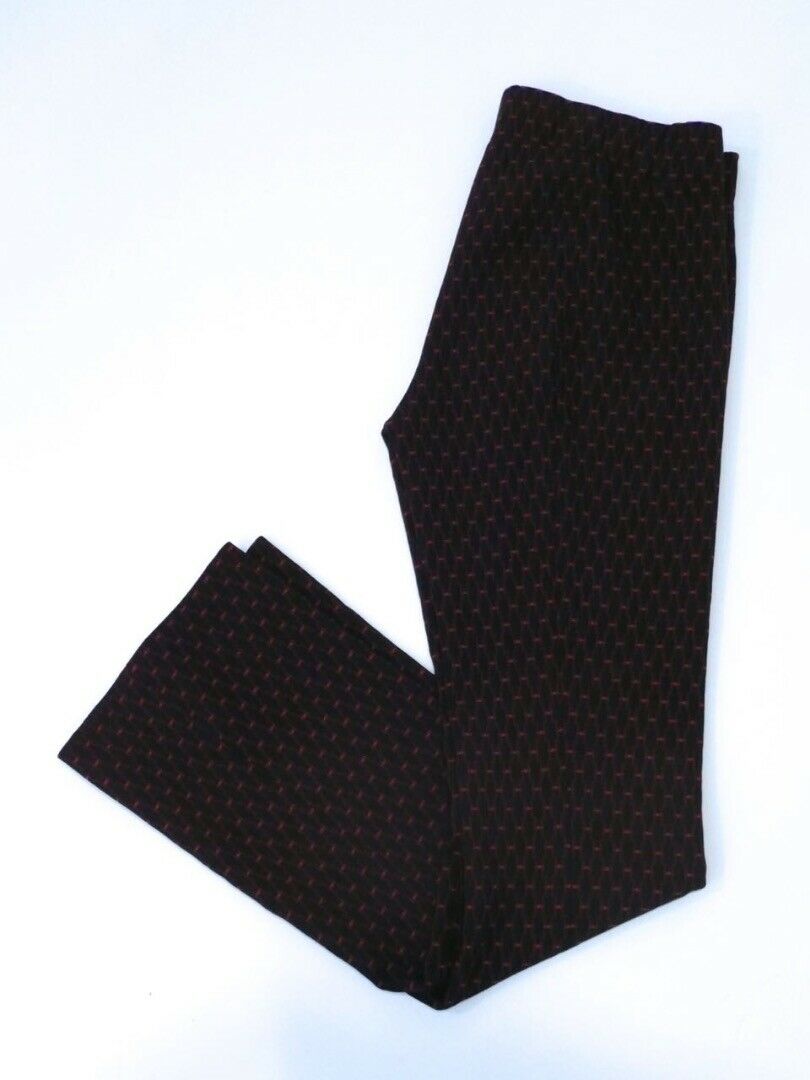 ZARA WOMAN Women's Navy Blue & Red 2 pc Tunic Top & Pant Zip Back Outfit Sz S - Image 7