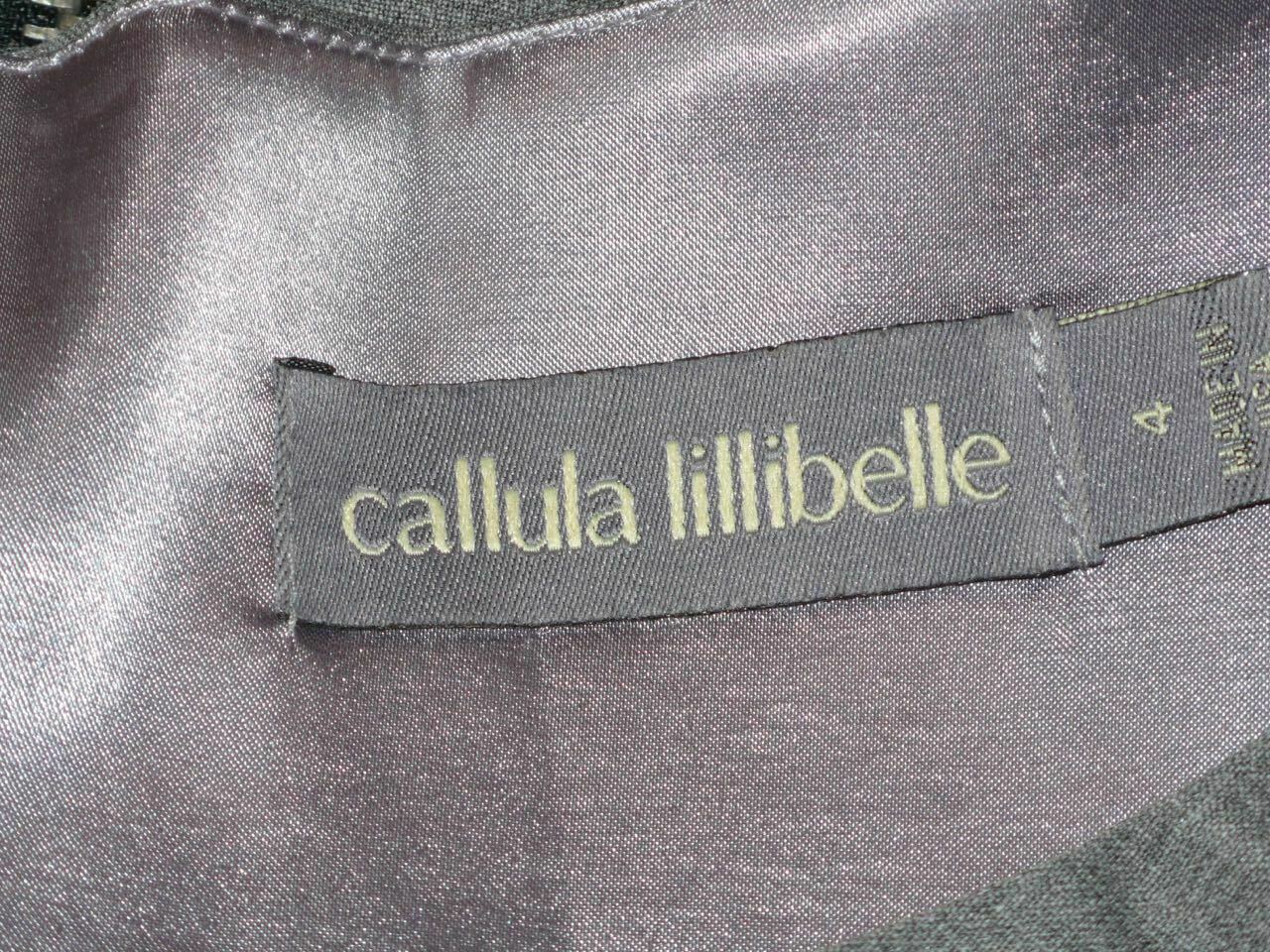 CALLULA LILLIBELLE Gray Wool Blend Jewel Neck Sleeveless Dress Sz 4 - Image 7
