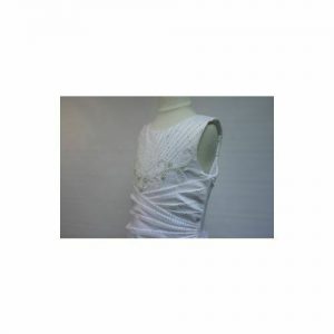 CHRISTIE HELENE NWT Sleeveless Satin Beaded Communion Dress Sz 10