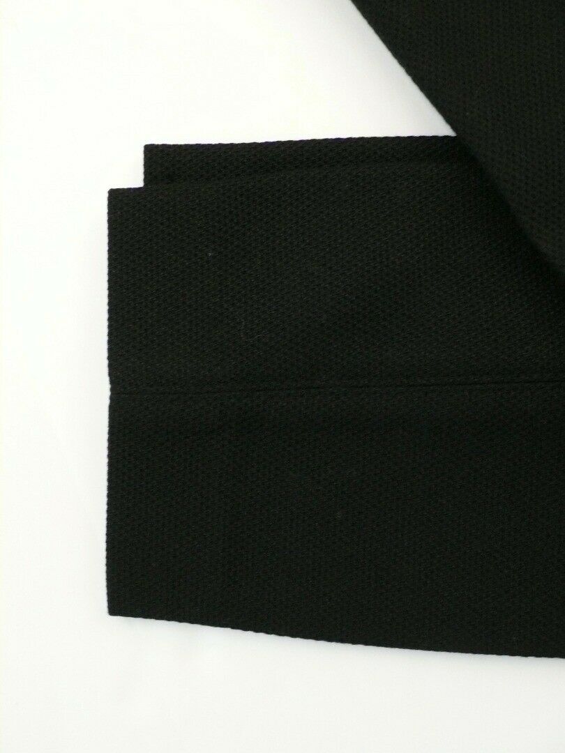 CLUB MONACO Women's Black Pique Cotton Stretch Flat Front Cropped Pant Sz 6 - Image 6