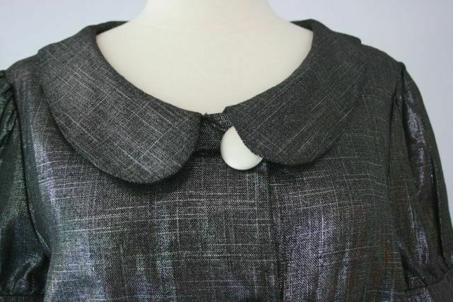 ELIZABETH GILLETT Tyra Jacket Cropped Black Sz M - Image 6
