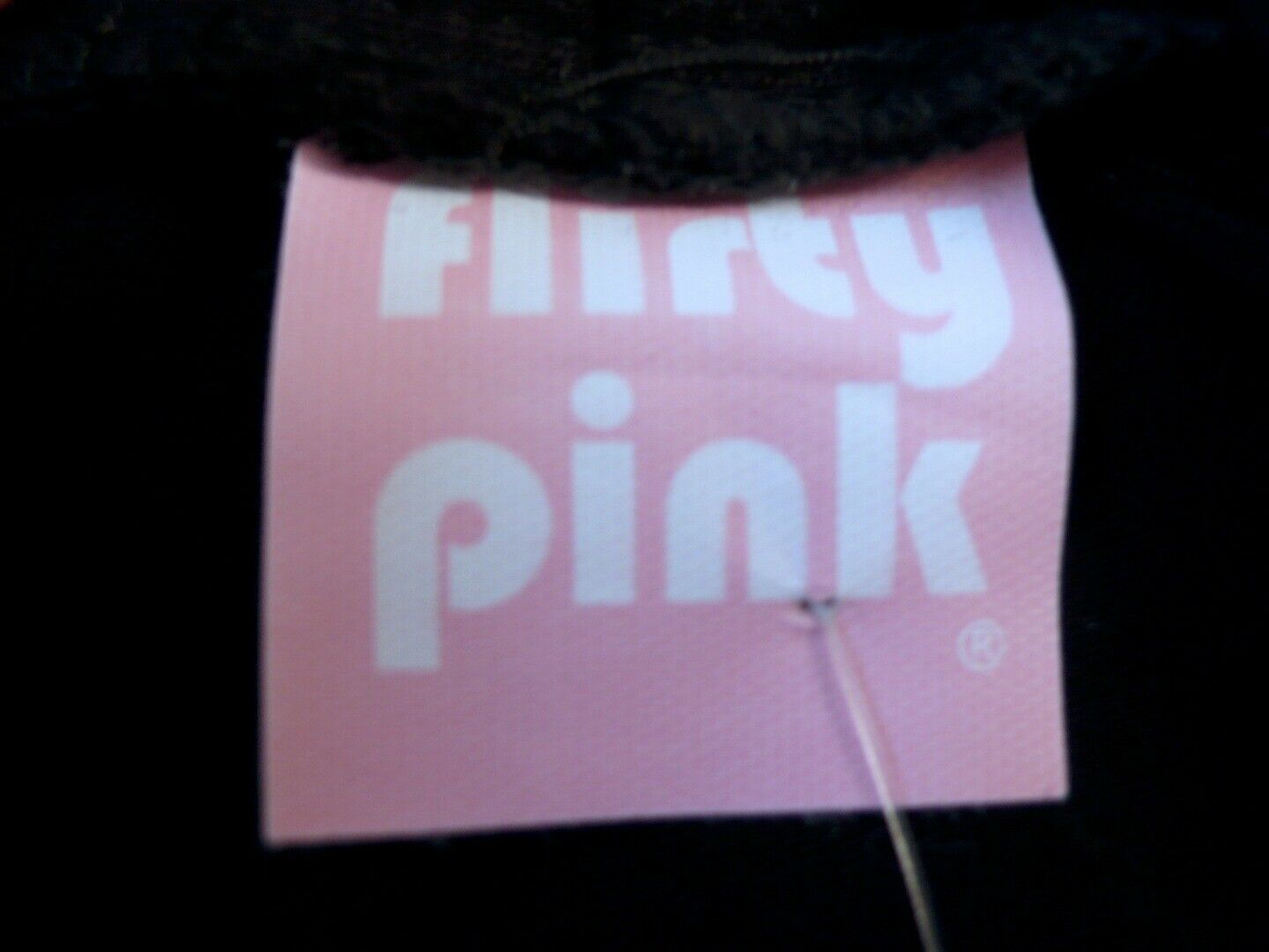 FLIRTY PINK Women's Black Jersey Knit V-Neck Sleeveless Empire Waist Dress Sz M - Image 7