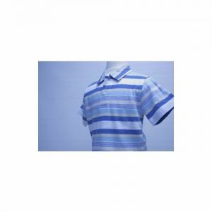 KITESTRINGS BY HARTSTRINGS NWT Blue Tan White Striped Boys SS Ctn Polo Shirt SZ3