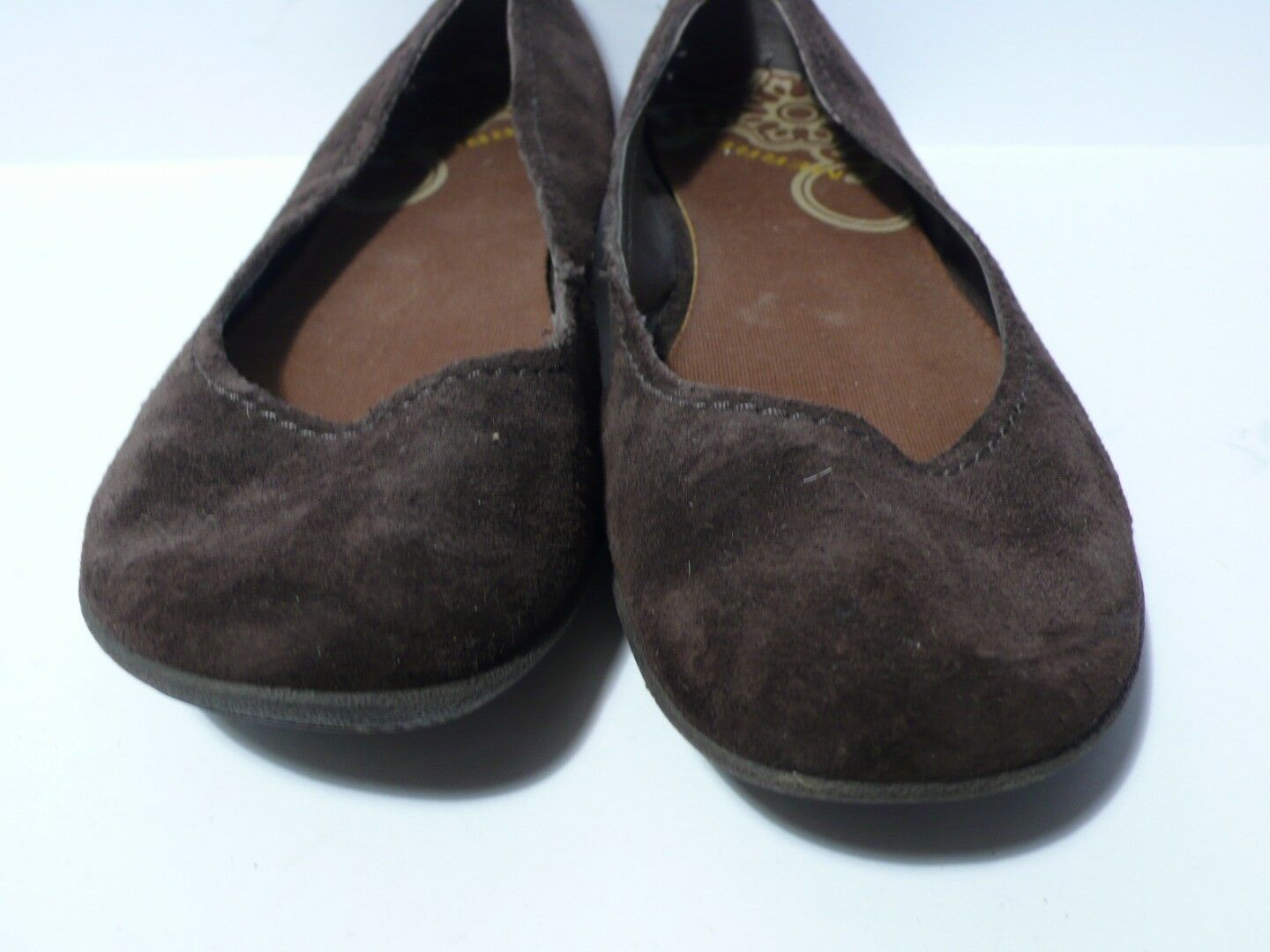 MERRELL Women's Brown Suede Slip On Round Toe Ballet Flats Shoe Sz 9 - Image 5