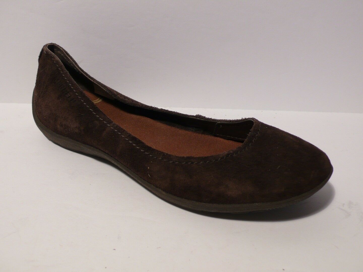 MERRELL Women's Brown Suede Slip On Round Toe Ballet Flats Shoe Sz 9