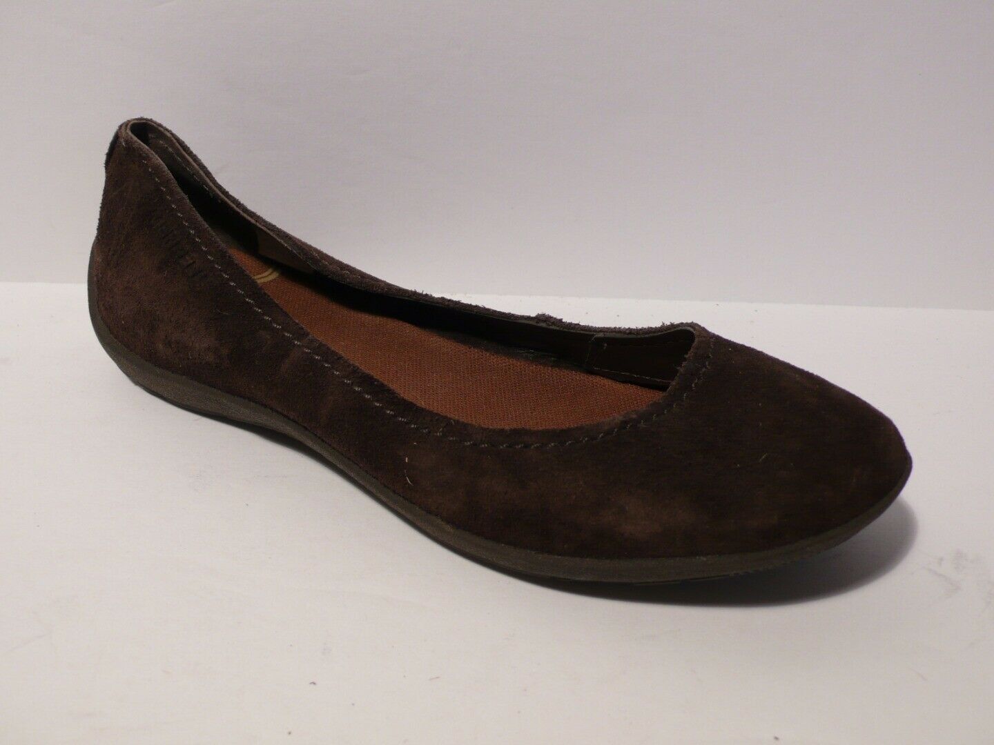 MERRELL Women's Brown Suede Slip On Round Toe Ballet Flats Shoe Sz 9