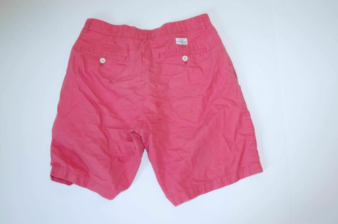 VINEYARD VINES Men's Dusty Red 100% Cotton Flat Front Club Short Sz 30 - Image 7
