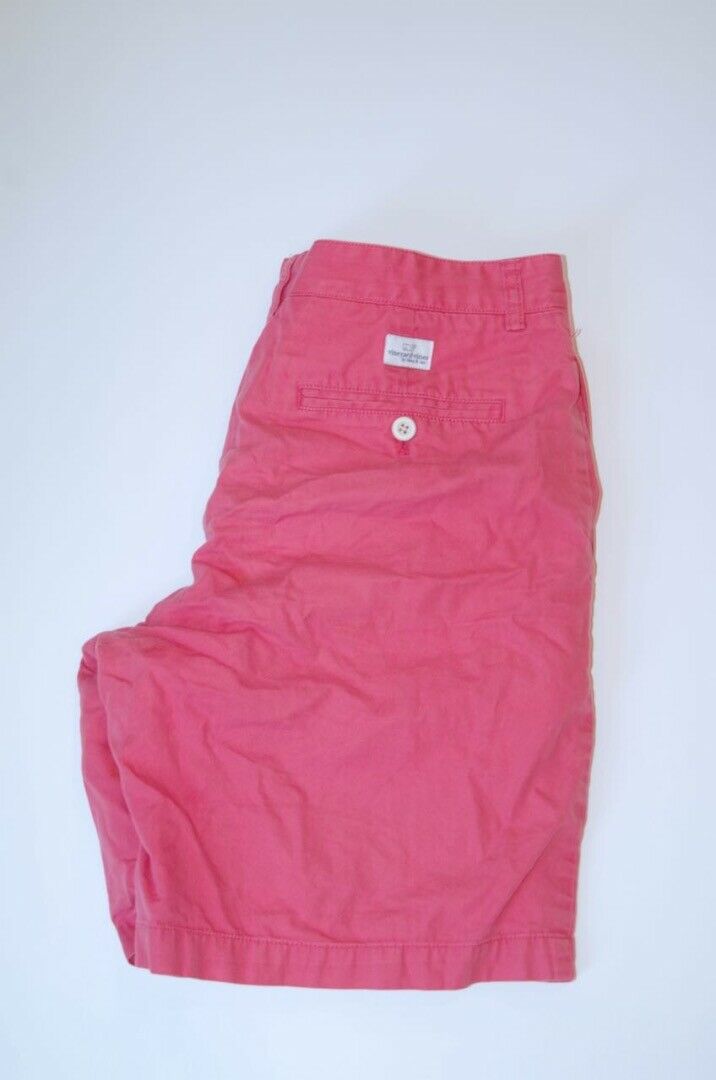 VINEYARD VINES Men's Dusty Red 100% Cotton Flat Front Club Short Sz 30
