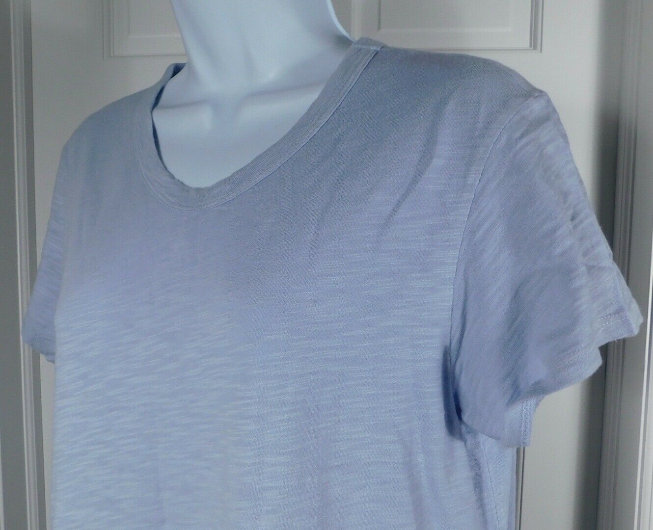 WILT Women's Lavender Short Sleeve Scoop Neck Ruffle Hem Knit Dress Sz S ($195) - Image 5