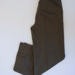 WORTH Women's Brown Tweed Flat Front Wool Stretch Wide Leg Pant Sz 6