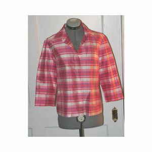 Evelyn and Arthur shilk shantung blouse size large