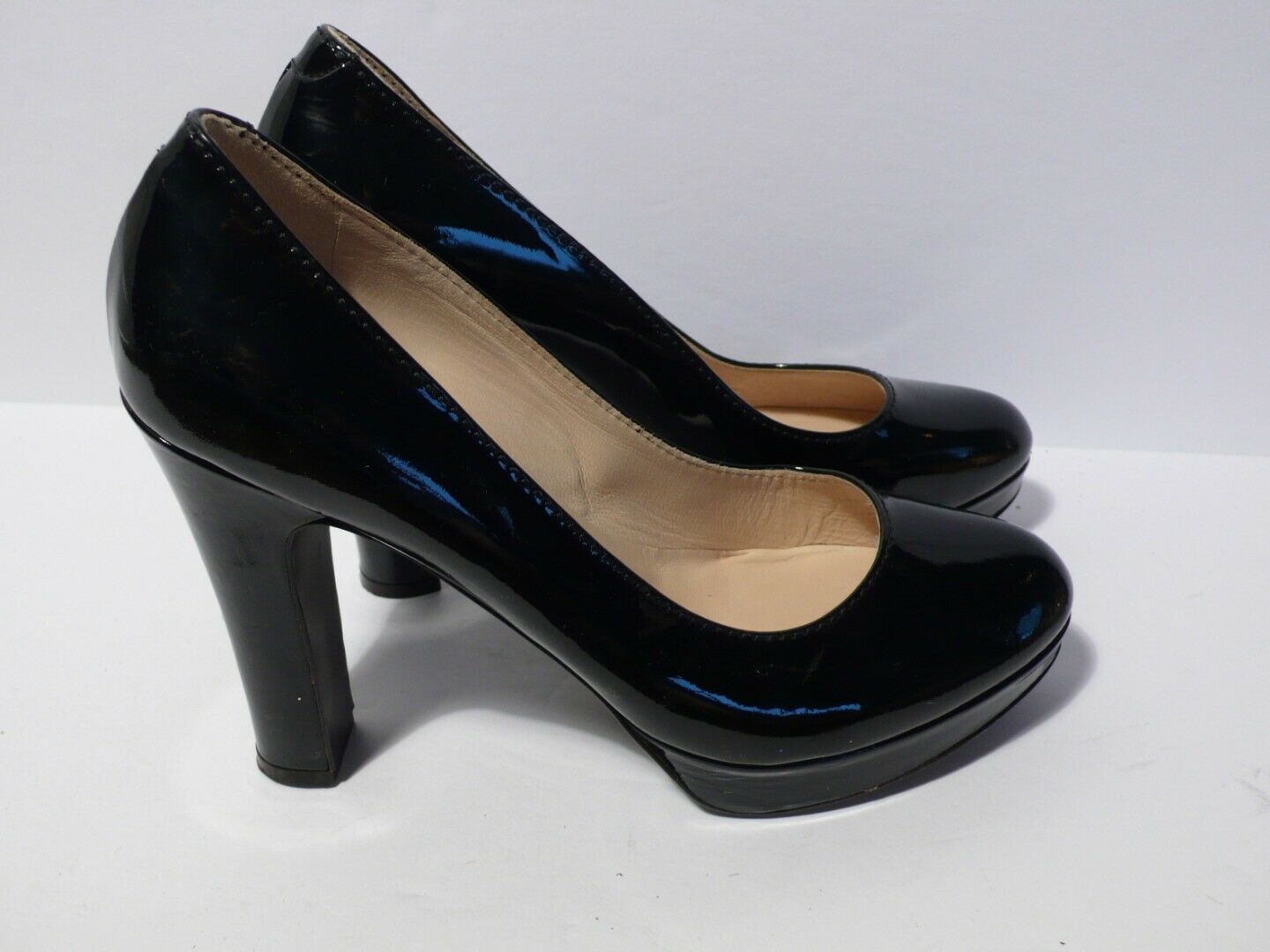 L'AUTRE CHOSE Women's Black Patent Leather Platform Heel Sz 39 - Image 6