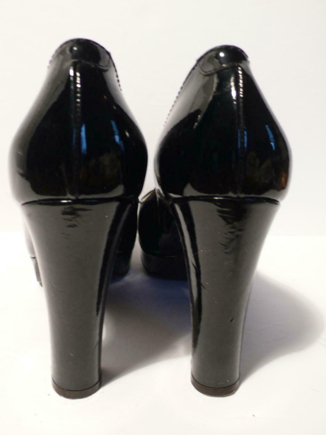 L'AUTRE CHOSE Women's Black Patent Leather Platform Heel Sz 39 - Image 7