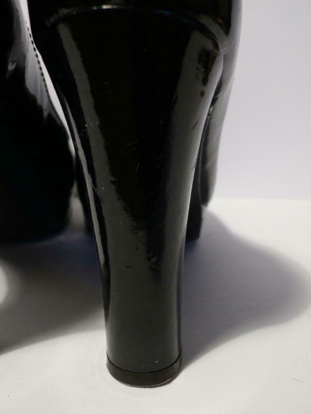 L'AUTRE CHOSE Women's Black Patent Leather Platform Heel Sz 39 - Image 8