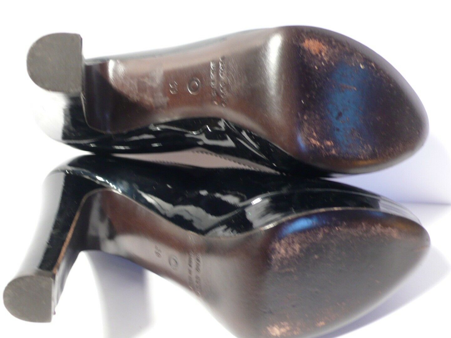 L'AUTRE CHOSE Women's Black Patent Leather Platform Heel Sz 39 - Image 10