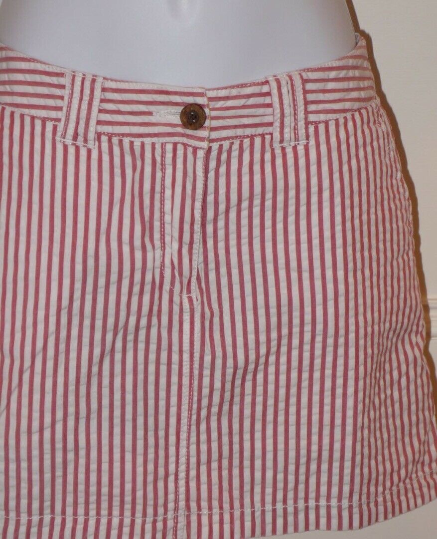 TAILOR VINTAGE Women's Reversible Plaid / Stripe Cotton Mini Skirt Sz 2 - Image 6