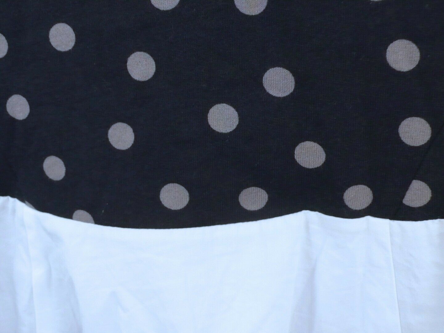 THAKOON ADDITION Navy Blue Gray Polka Dot Sleeveless White Skirt Dress Sz 4 - Image 5