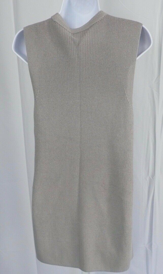 WILFRED Women's Gray Ribbed Knit Sleeveless Tunic Sweater Sz S - Image 6