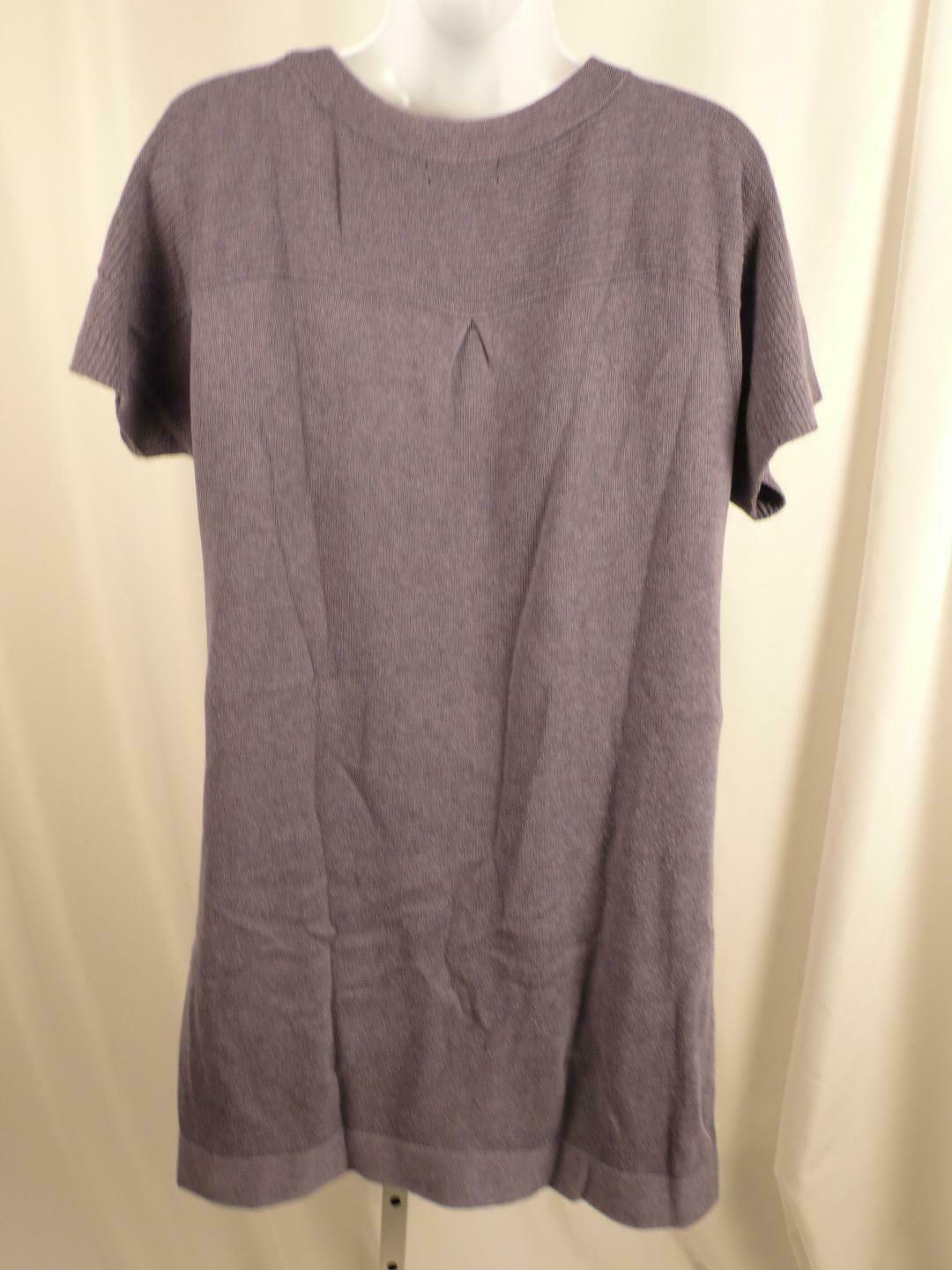 AMBER SUN COLLECTION Womens Blue Soft Cotton Blend Cap Sleeve Sweater Dress Sz M - Image 6