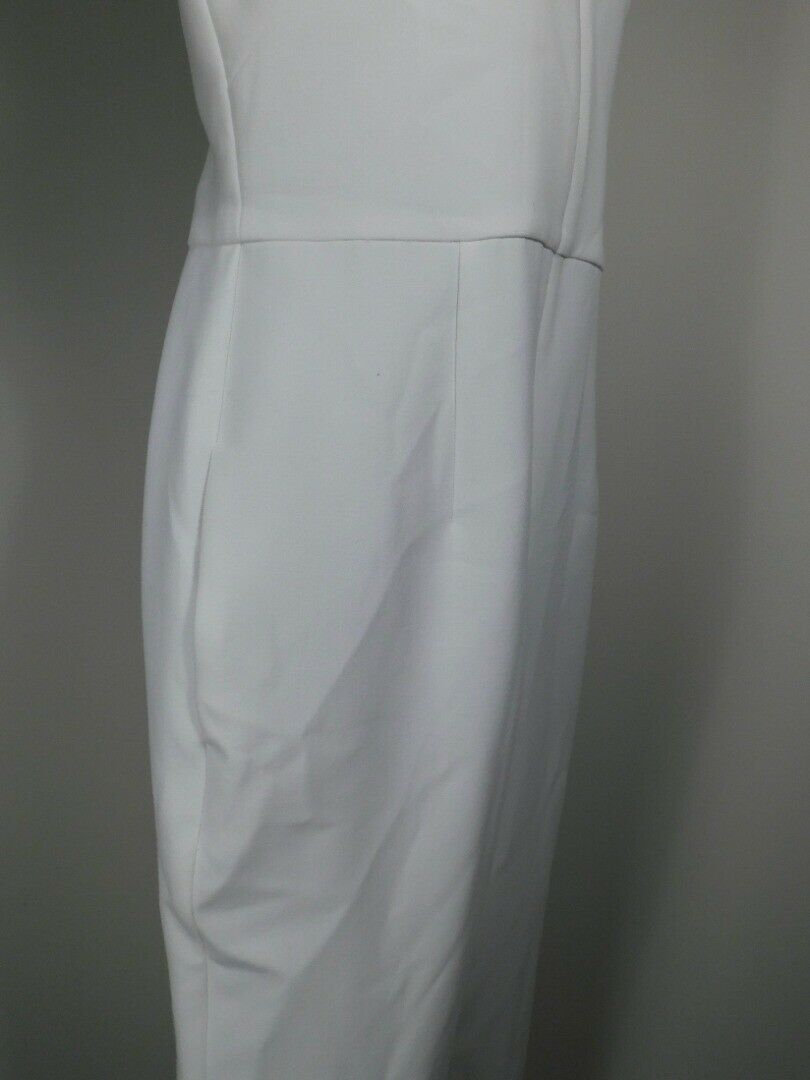 BLACK HALO Women's Cream Sleeveless V-Neck Cropped Antoinette Jumpsuit Sz 4 $375 - Image 5