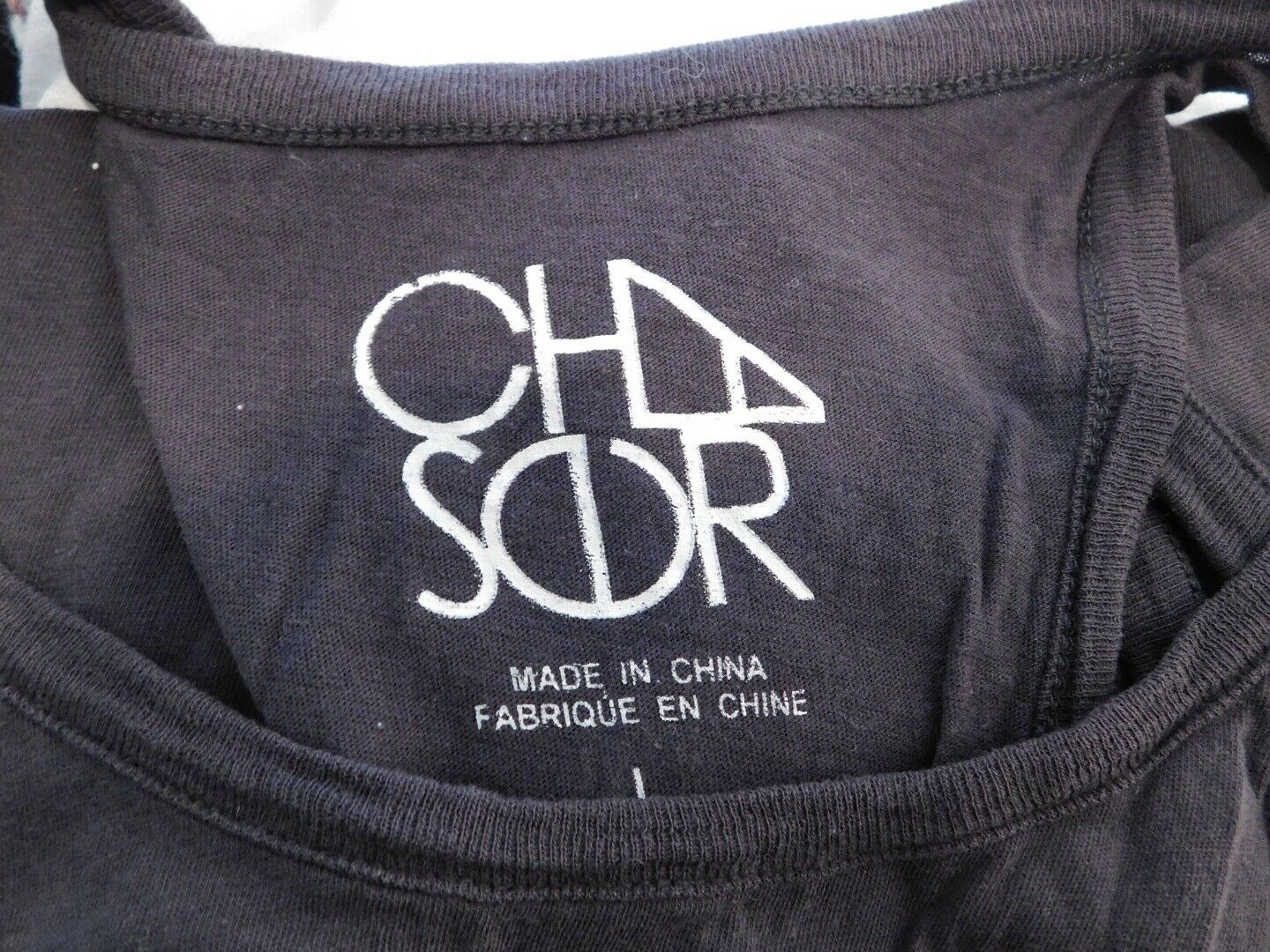 CHA SOR Women's Charcoal Gray Race Back "LOVE" Tank Top Sz L - Image 6