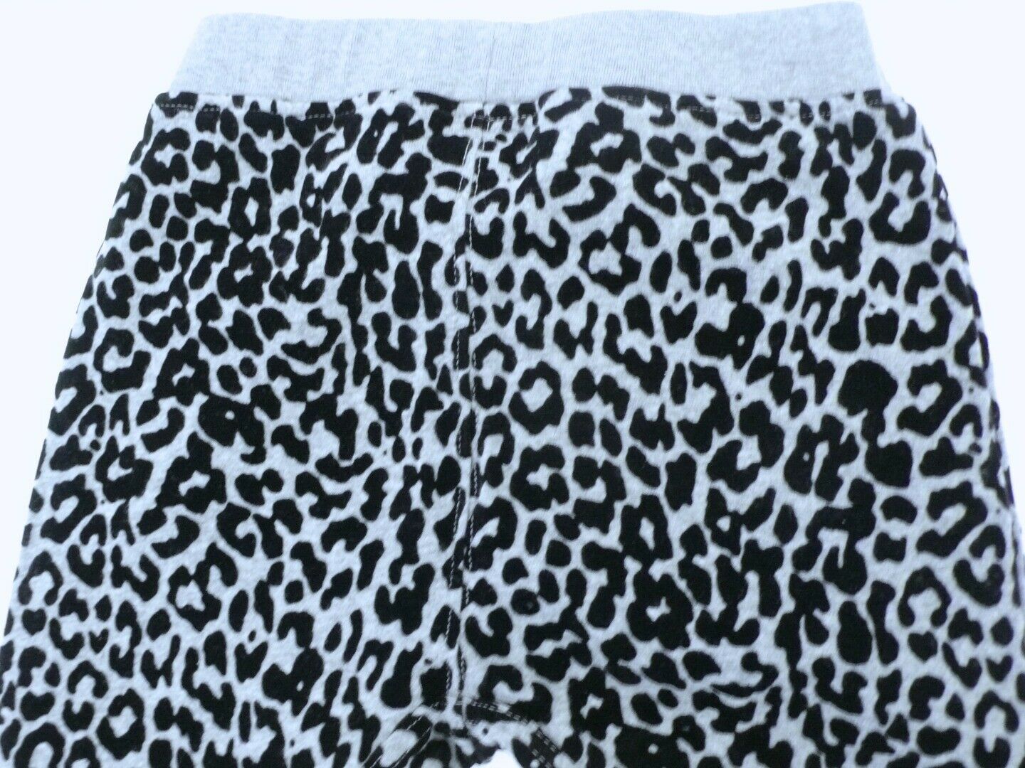 CREWCUTS Girls Gray Black Animal Print Cotton Stretch Knit Lounge Pant Sz 7 - Image 7