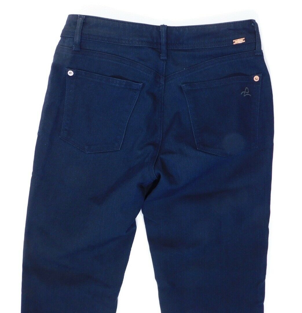DL1961 Women's Dark Wash Bardot High Rise Cropped Flatiron Jean Sz 27 - Image 6