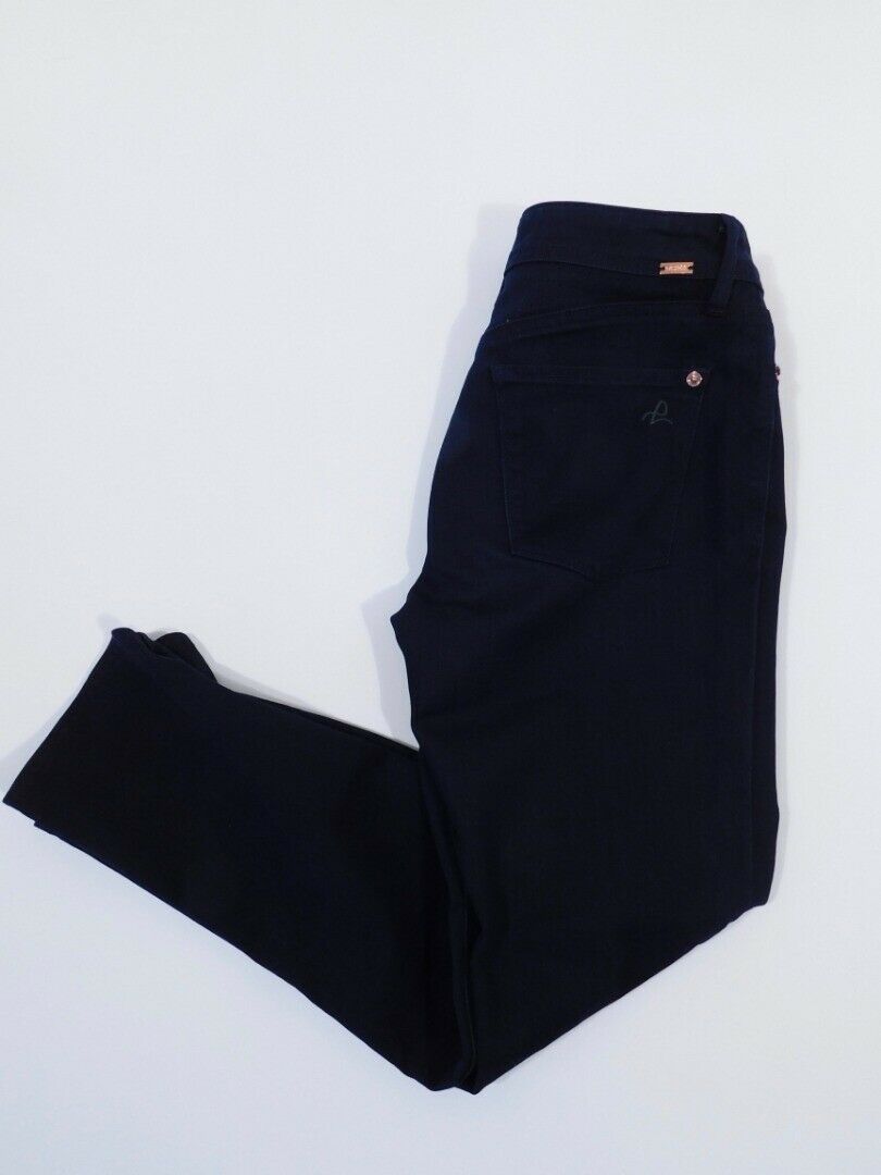 DL1961 Women's Dark Wash Bardot High Rise Cropped Flatiron Jean Sz 27
