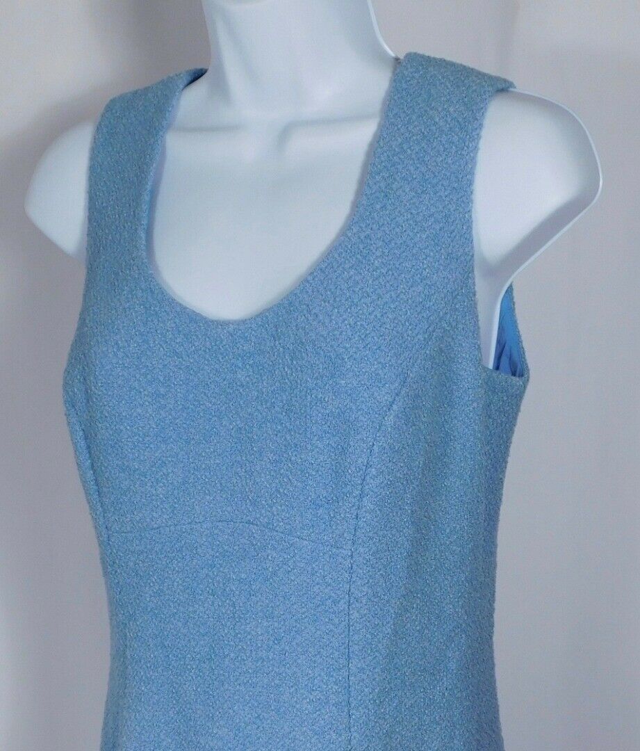 ETCETERA Women's Blue Sleeveless Sheath Dress & Jacket Sz 2 - Image 5