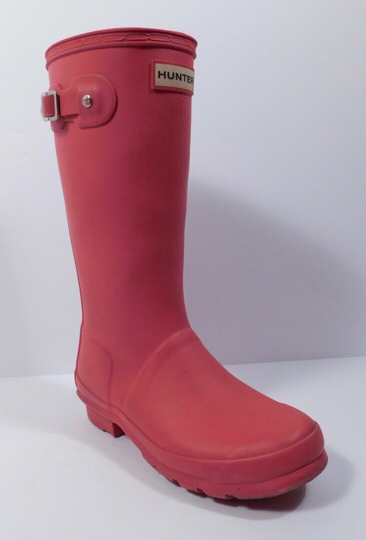 HUNTER Boots Kids Bright Pink Rain Boot Sz G3 B2