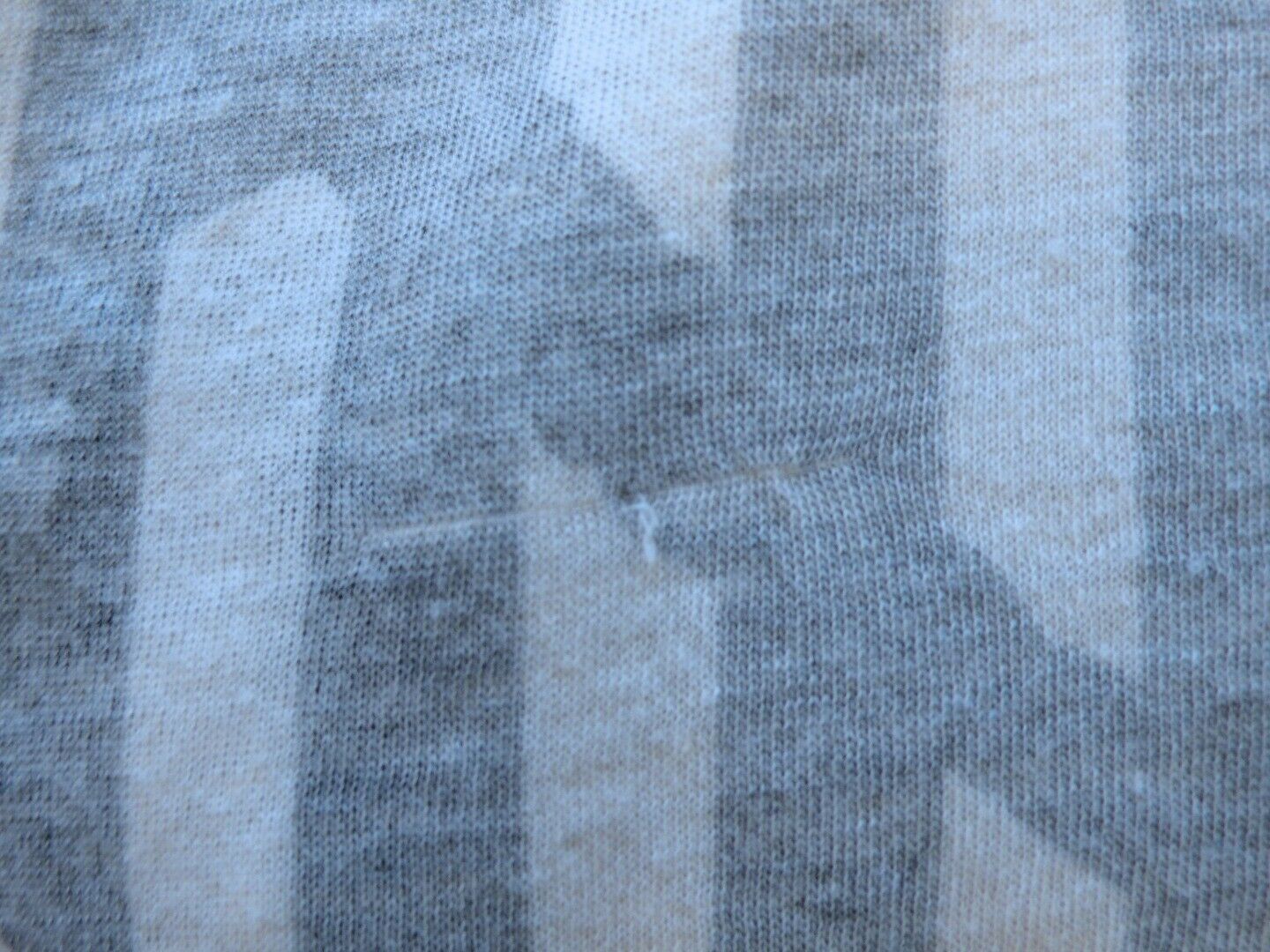 JUNK FOOD Women's Off White Cotton Gray Graphic Smiley Face SS T Shirt Sz Xs S - Image 8