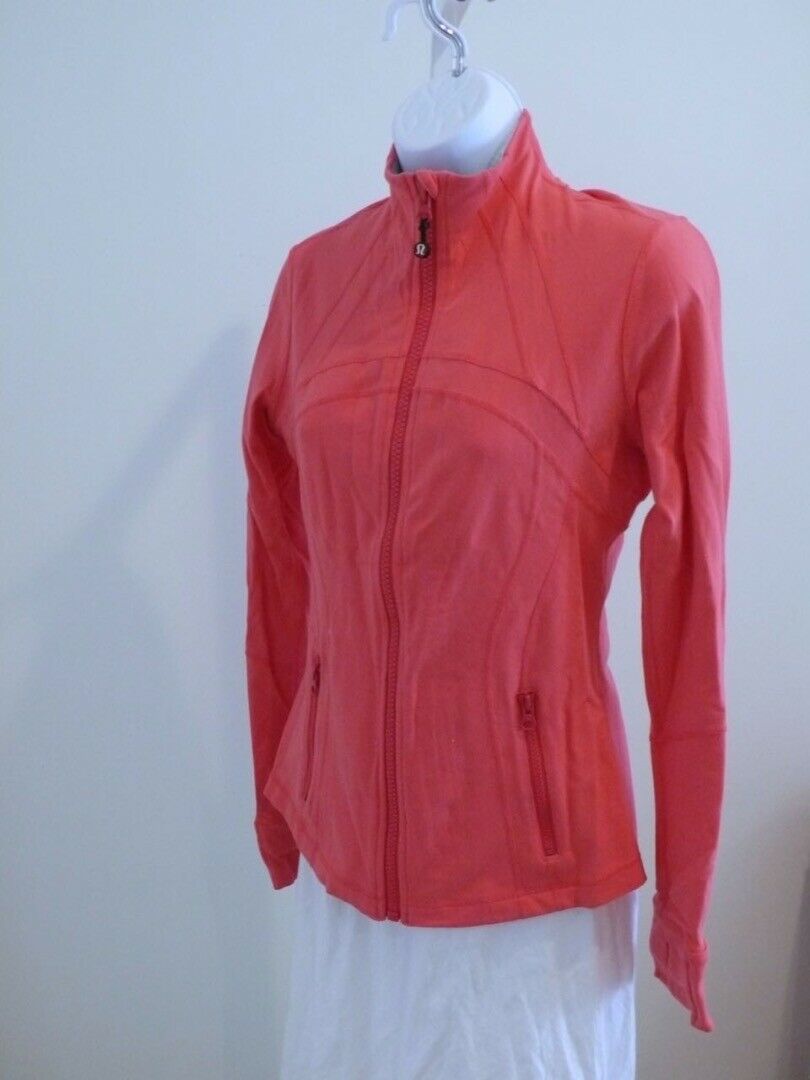 LULULEMON Woman's Coral Full Zip Jacket Sz 8