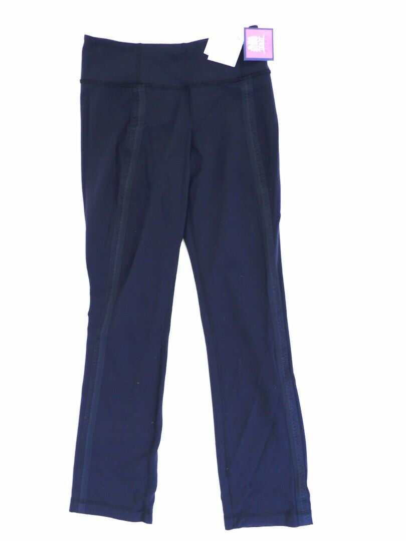 LULULEMON Woman's Navy Blue Nylon Lycra Cropped Pants Sz 4 - Image 4