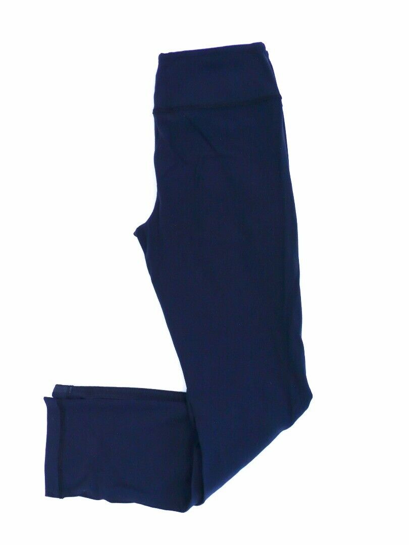 LULULEMON Woman's Navy Blue Nylon Lycra Cropped Pants Sz 4 - Image 5
