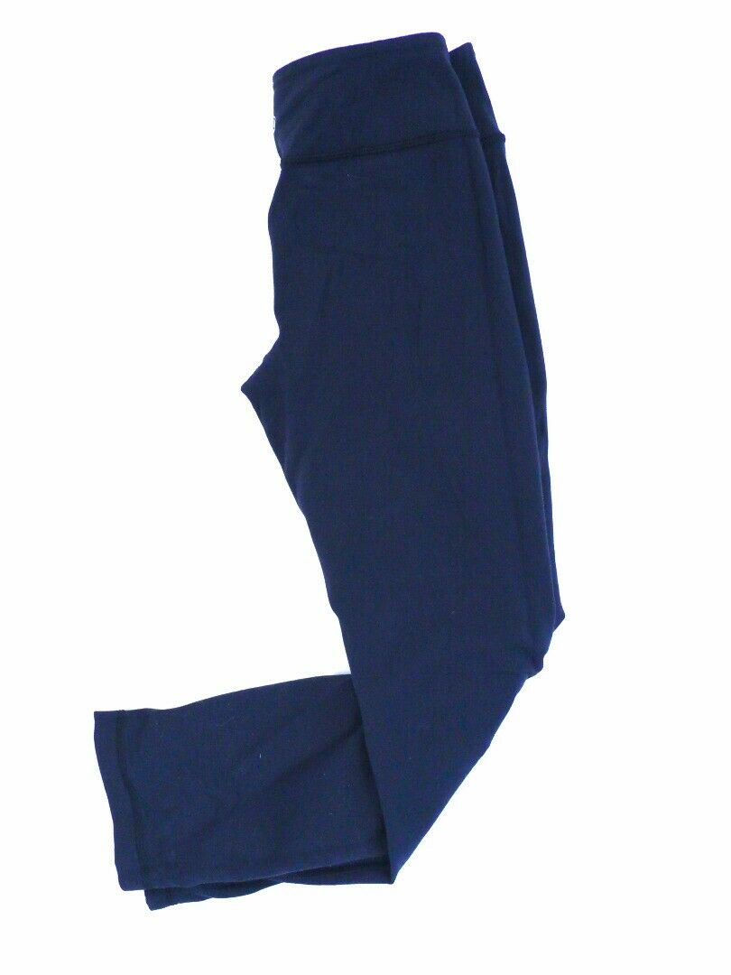 LULULEMON Woman's Navy Blue Nylon Lycra Cropped Pants Sz 4