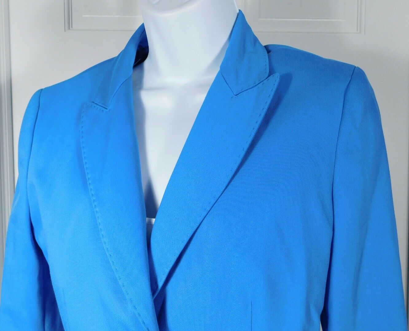 MARELLA Women's Turquoise Cotton Stretch Flat Front Cropped Pant Suit Sz 6 $770 - Image 4
