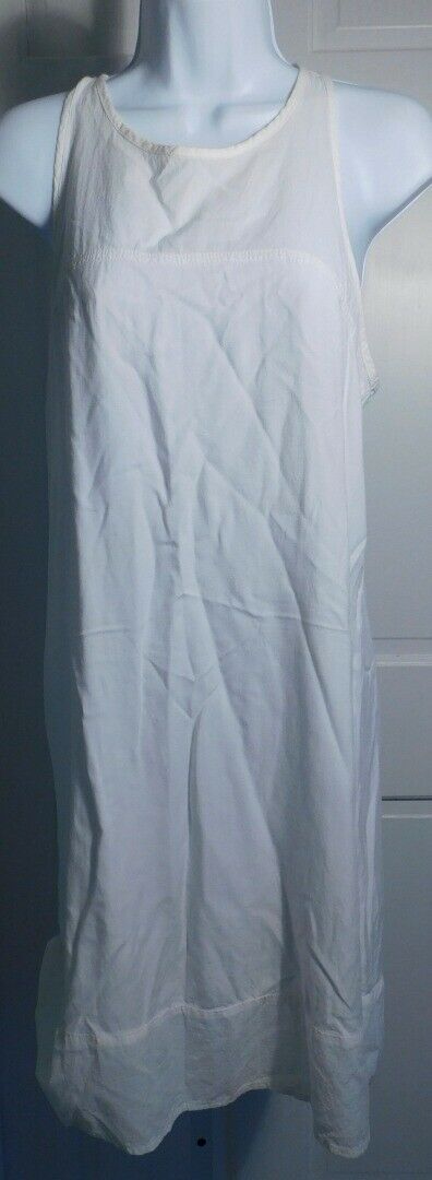 MICHAEL STARS Women's Ivory Sleeveless Scoop Neck Shift Dress Sz M - Image 3