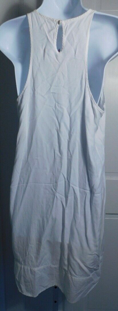 MICHAEL STARS Women's Ivory Sleeveless Scoop Neck Shift Dress Sz M - Image 6