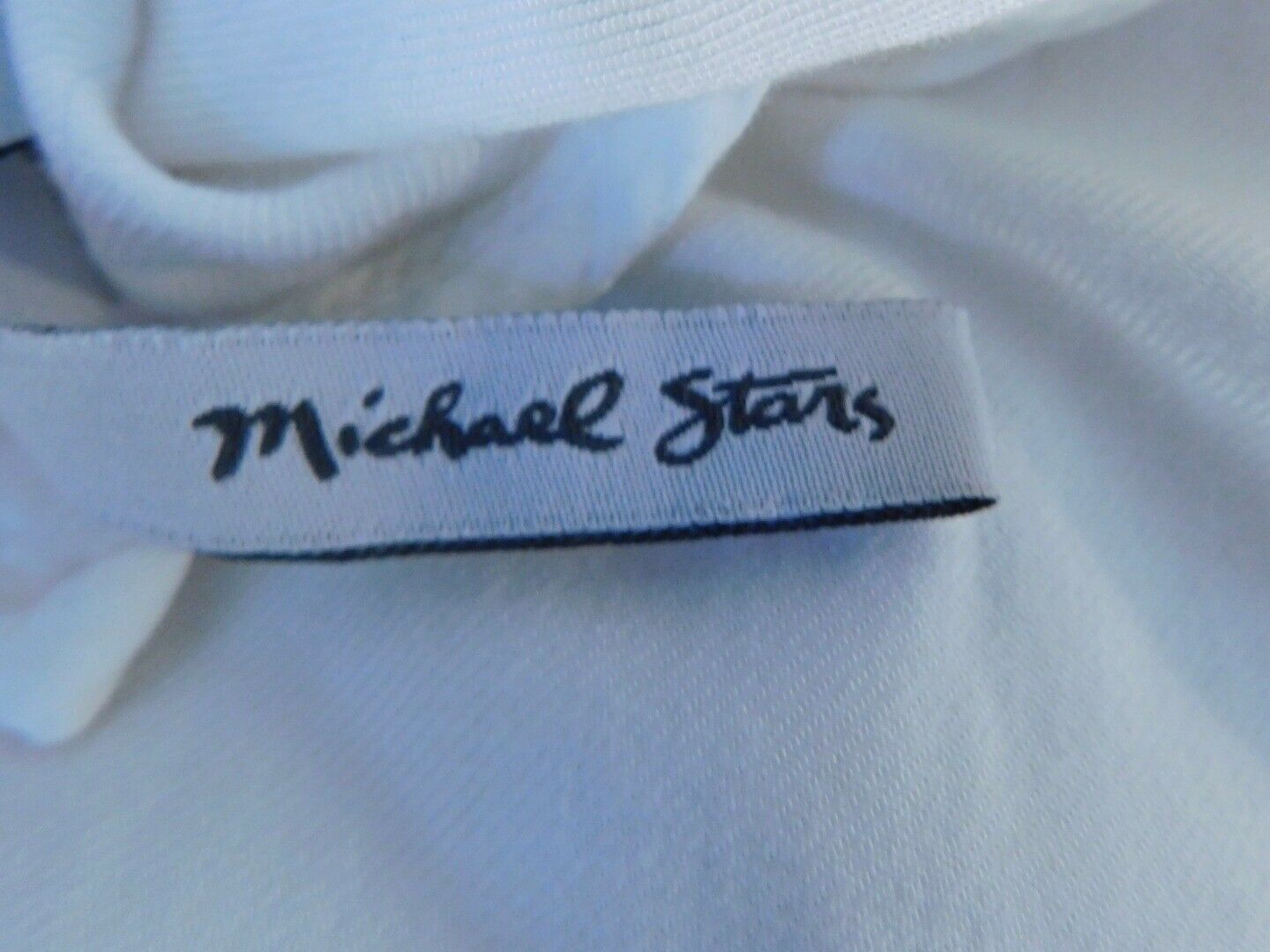 MICHAEL STARS Women's Ivory Sleeveless Scoop Neck Shift Dress Sz M - Image 7