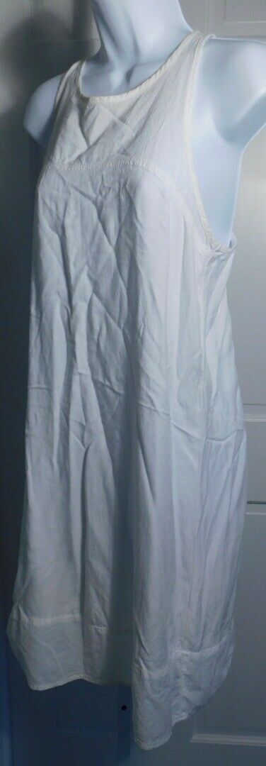 MICHAEL STARS Women's Ivory Sleeveless Scoop Neck Shift Dress Sz M