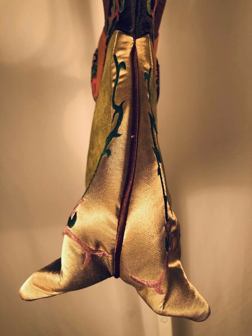 PERFUME RIVER Beautiful Suede Satin Embroidered Handbag - Image 7