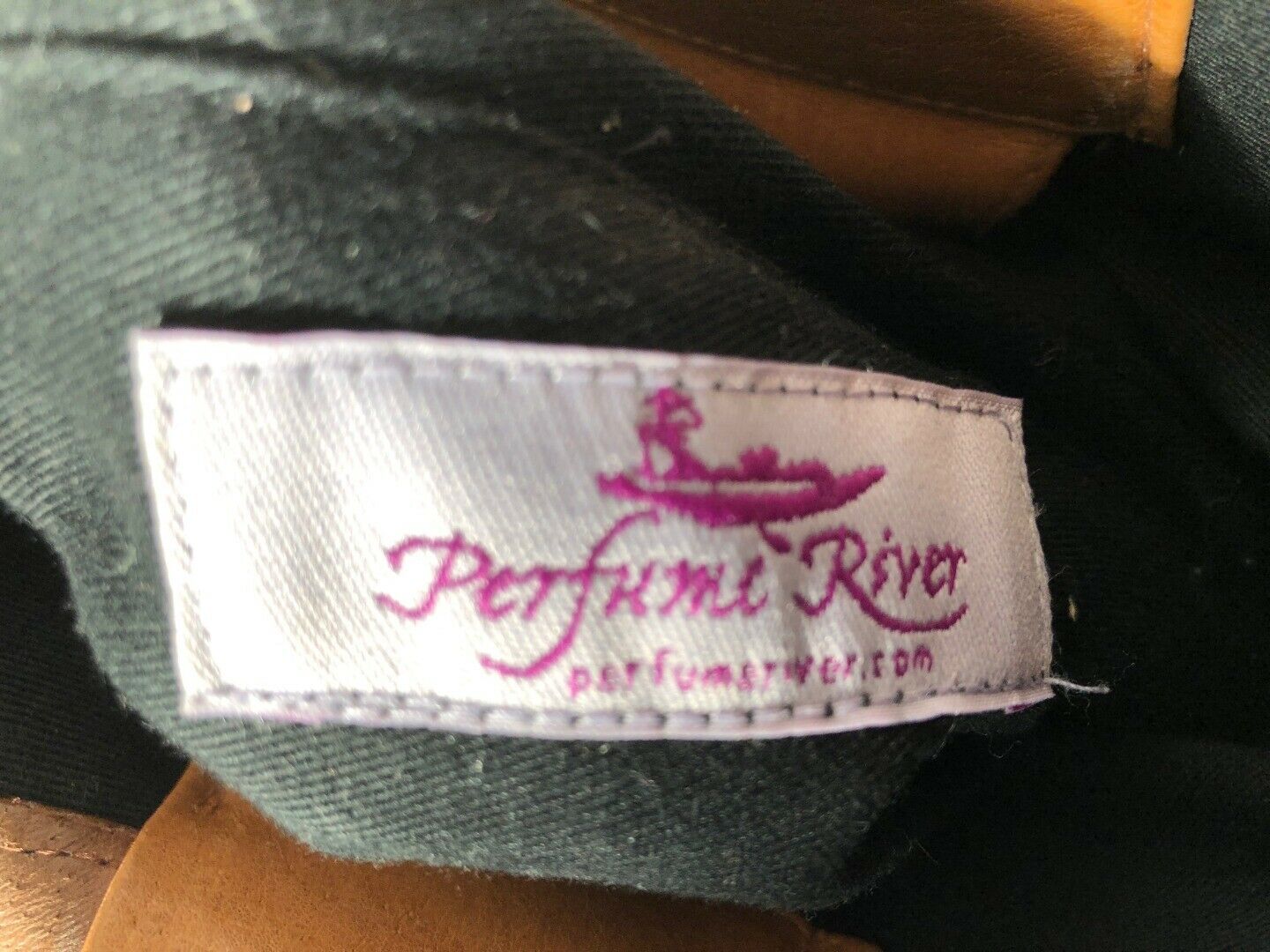 PERFUME RIVER Beautiful Suede Satin Embroidered Handbag - Image 10