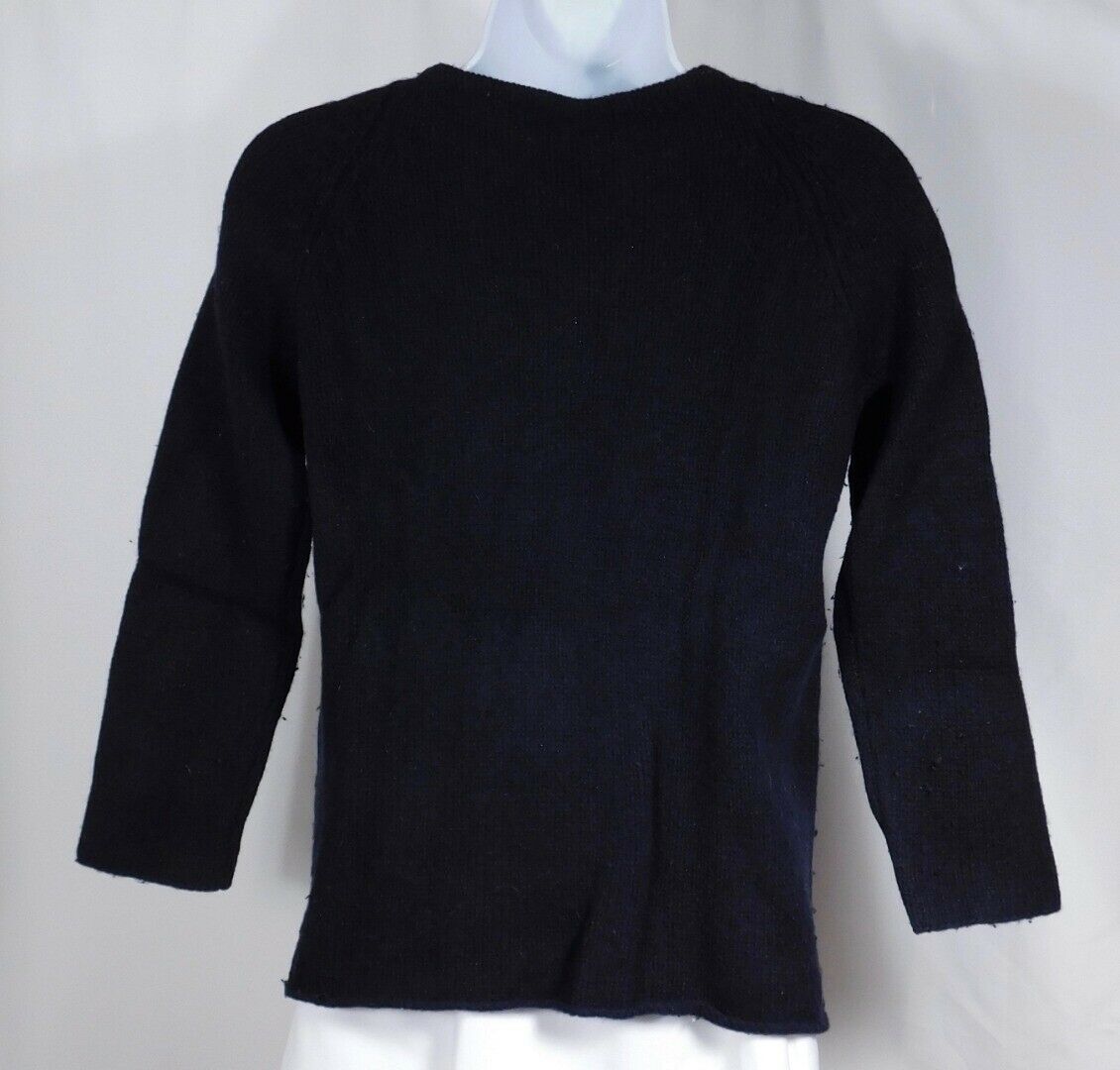 RALPH LAUREN BLACK LABEL Black Wool Cashmere Scoop Neck Sweater Sz S - Image 6