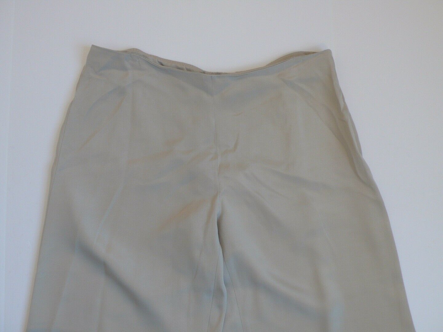 EILEEN FISHER NWT Women's Pebble Modern Wide Leg Silk Pant Sz L ($238) - Image 3