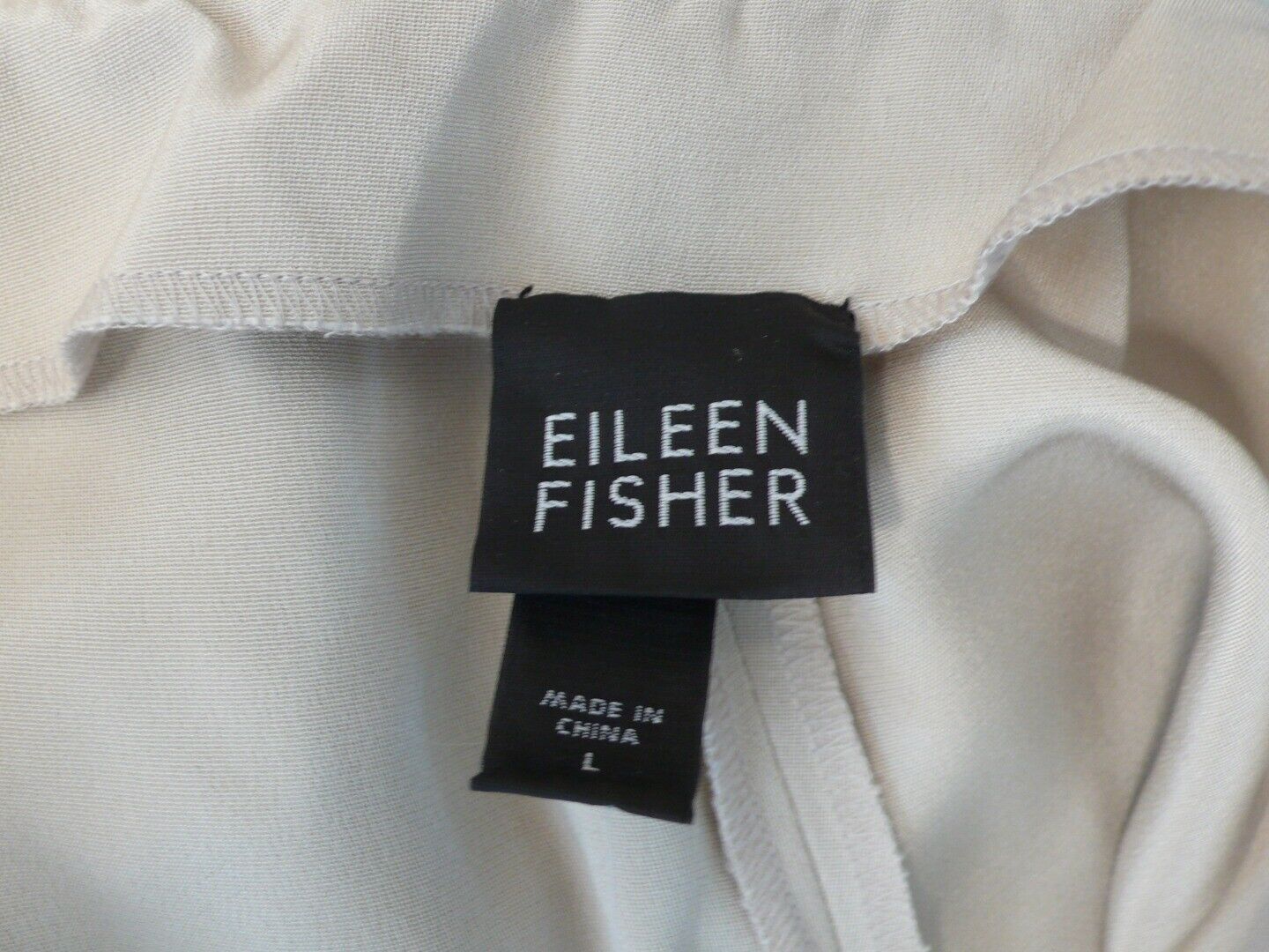 EILEEN FISHER NWT Women's Pebble Modern Wide Leg Silk Pant Sz L ($238) - Image 8